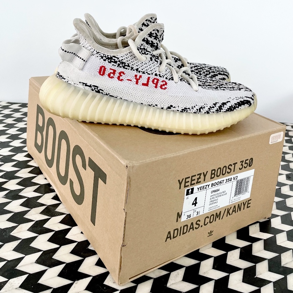 YEEZY ZEBRA (MENS 4, WOMENS 6)